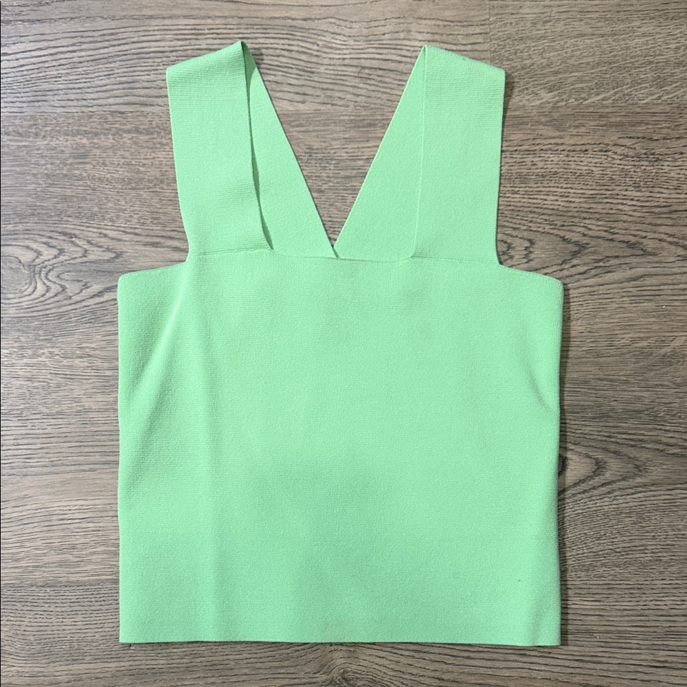House of Harlow 1960 Lime Green V-Neck Tank Top